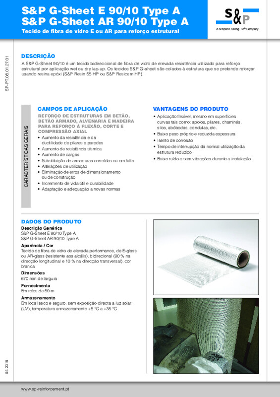 Ficha Técnica G-Sheet E/AR 90/10 Type A