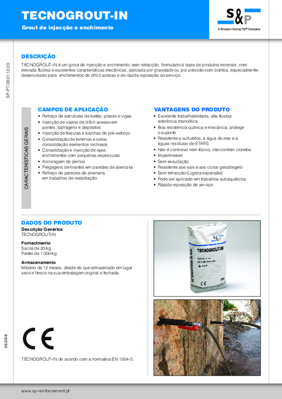 Ficha Técnica S&P Tecnogrout-IN