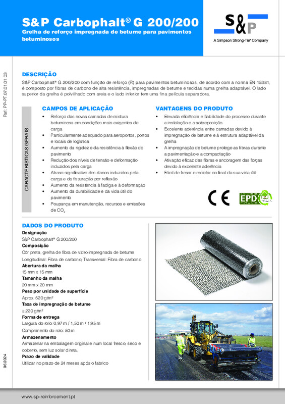 Ficha Técnica S&P Carbophalt® G 200/200