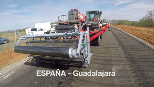 Aplicação de S&P Glasphalt em Guadalajara, Espanha