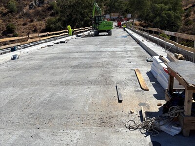 Subestrato em betão,  antes da impermeabilização